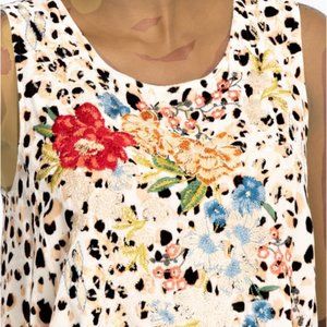 JOHNNY WAS JOSEPHINE VELVET SWING TANK NWT